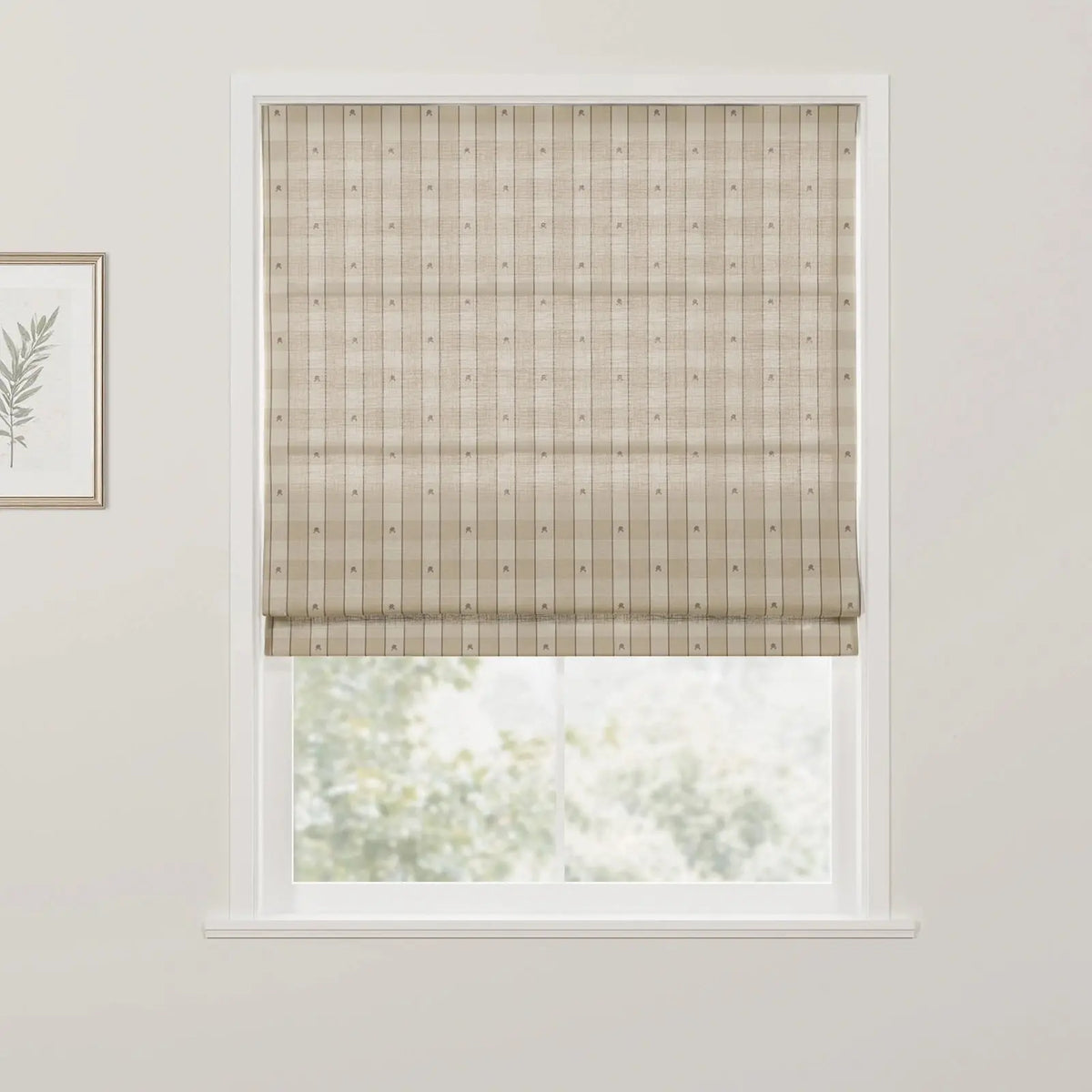 Rebecca Hughes Patterned Cotton Roman Blind Cordless