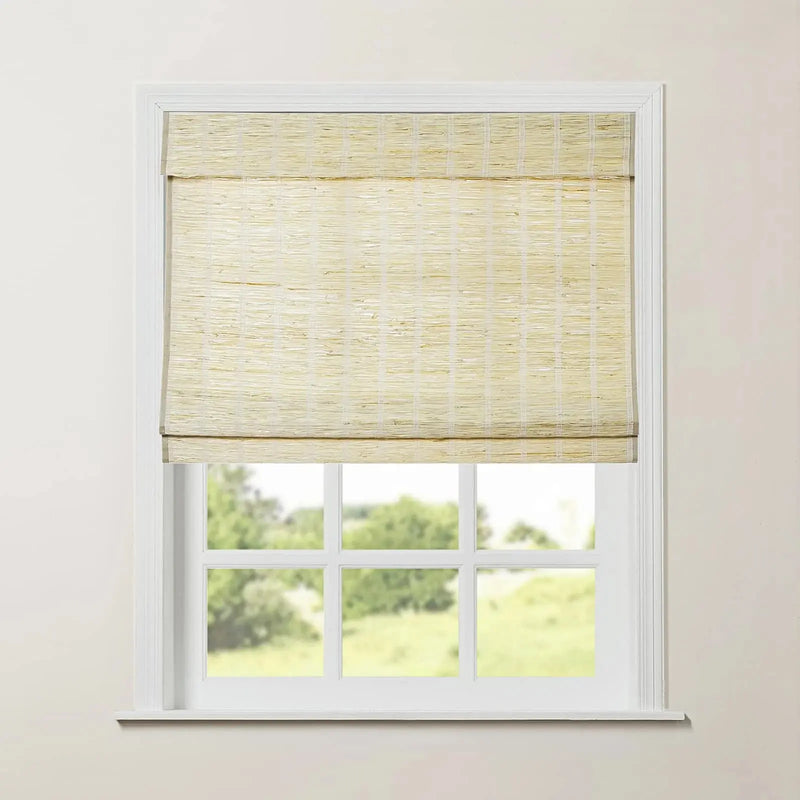 Rae Natural Ramie Jute Woven Wood Blinds - Series M