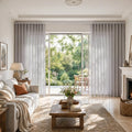 Liz Linen S-fold Curtains with Snap Tape - Lora Track