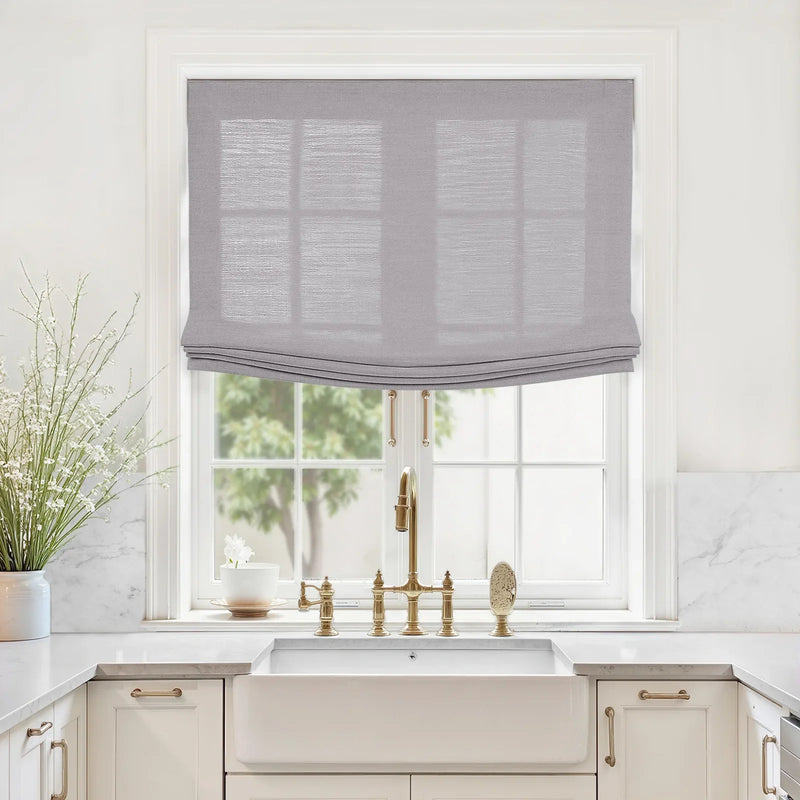 Liz Linen Relaxed Roman Blind Cord Lift
