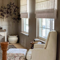 Jawara Linen Cotton Roman Blind Cordless