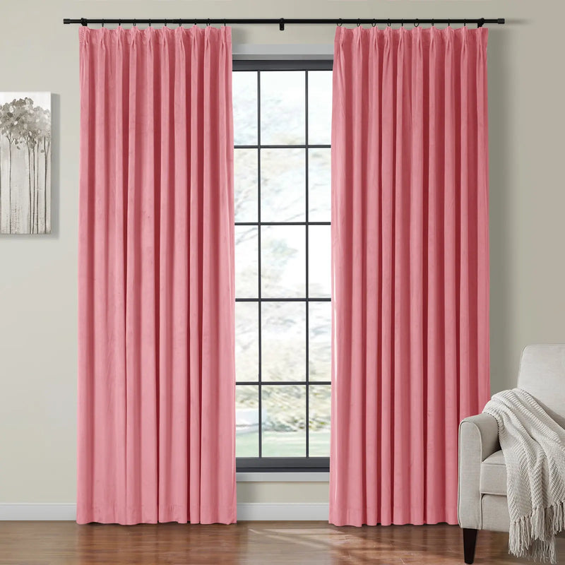 Birkin Velvet Pleated Curtains