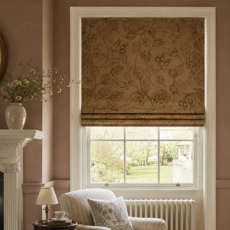 Sara Le x TWOPAGES Printed Linen Roman Blind Cord Lift