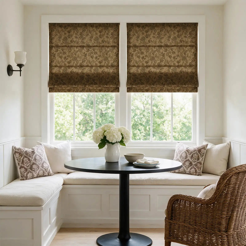 Sara Le x TWOPAGES Printed Linen Roman Blind Cord Lift