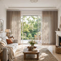 Liz Linen S-fold Curtains with Snap Tape - Lora Track