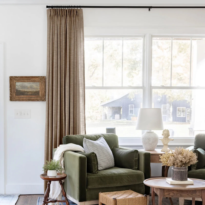 Liz Linen Pleated Curtains
