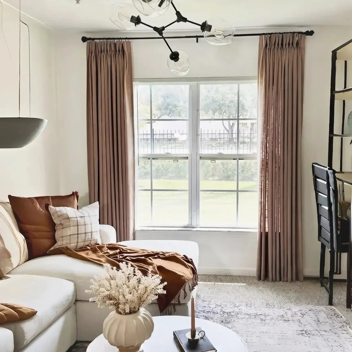 Liz Linen Pleated Curtains