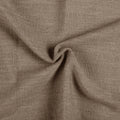 Rust Brown Liz Linen Pleated Curtains soft linen weave gathered into a spiral close-up