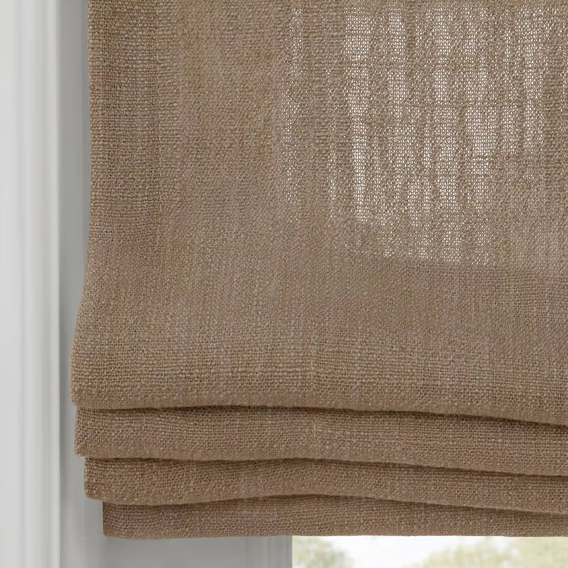 Liz Linen Flat Roman Blind Cord Lift