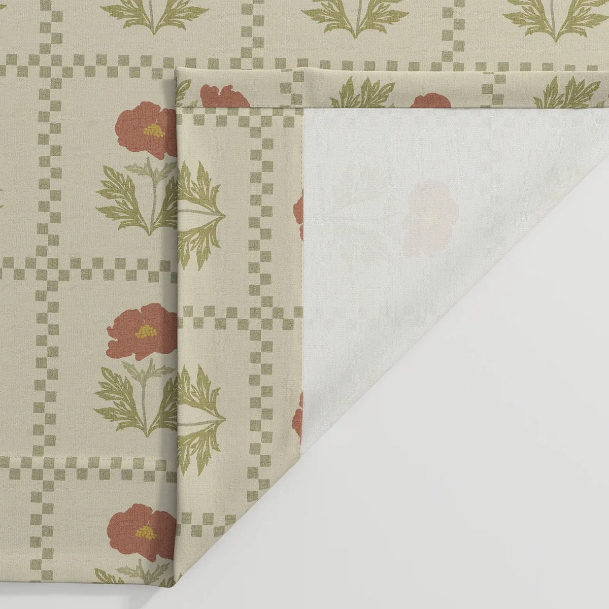 Sabrina Ramkhelawan x TWOPAGES Artisanal Canyon Grove Printed Cotton Pleated Curtains