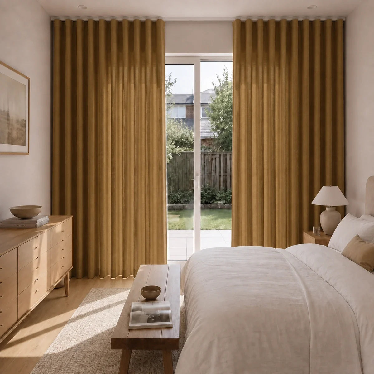 Birkin Velvet S-fold Curtains with Belt Hook - Lora Track