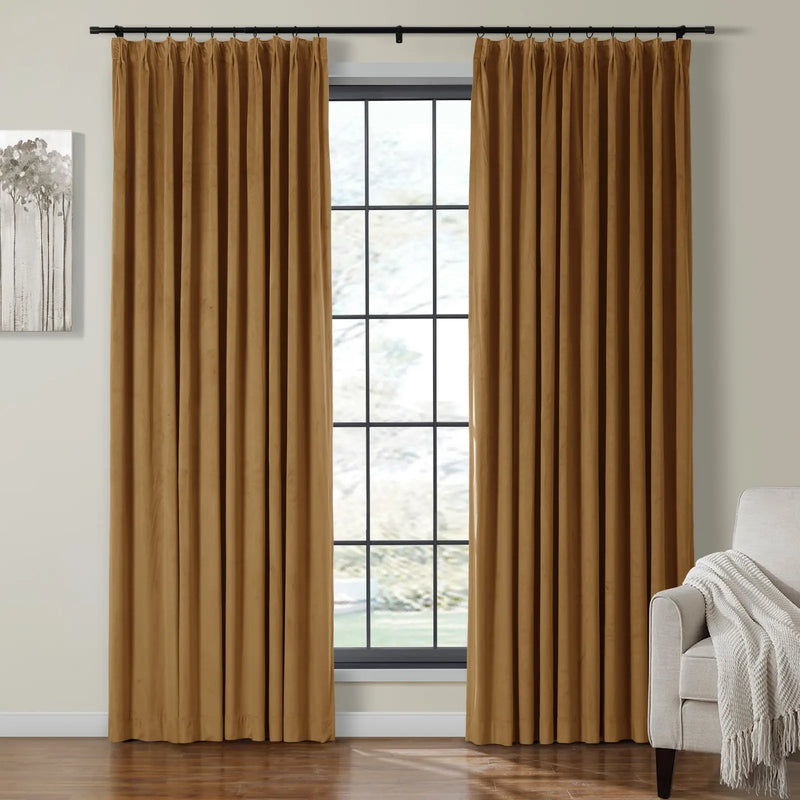Birkin Velvet Pleated Curtains