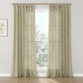 Sabrina Ramkhelawan x TWOPAGES Artisanal Canyon Grove Printed Cotton Pleated Curtains