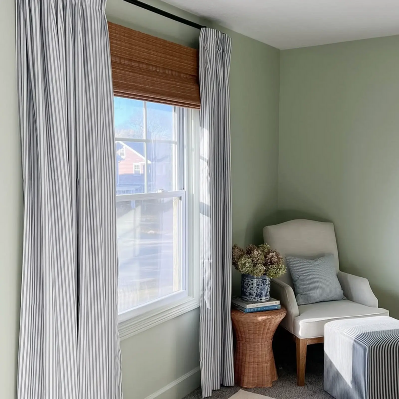 Britt Bengoechea x TWOPAGES Cottage Floral Printed Linen Cotton Pleated Curtains