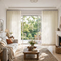Liz Linen S-fold Curtains with Snap Tape - Lora Track