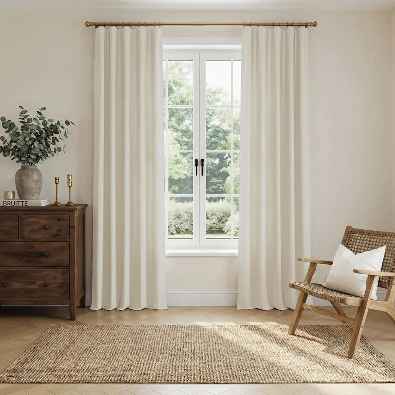 Liz Linen Soft Top Curtains