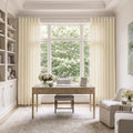 Liz Linen S-fold Curtain with Belt Hook - Leo Track