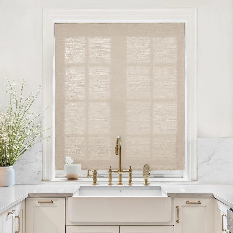 Liz Linen Relaxed Roman Blind Cord Lift