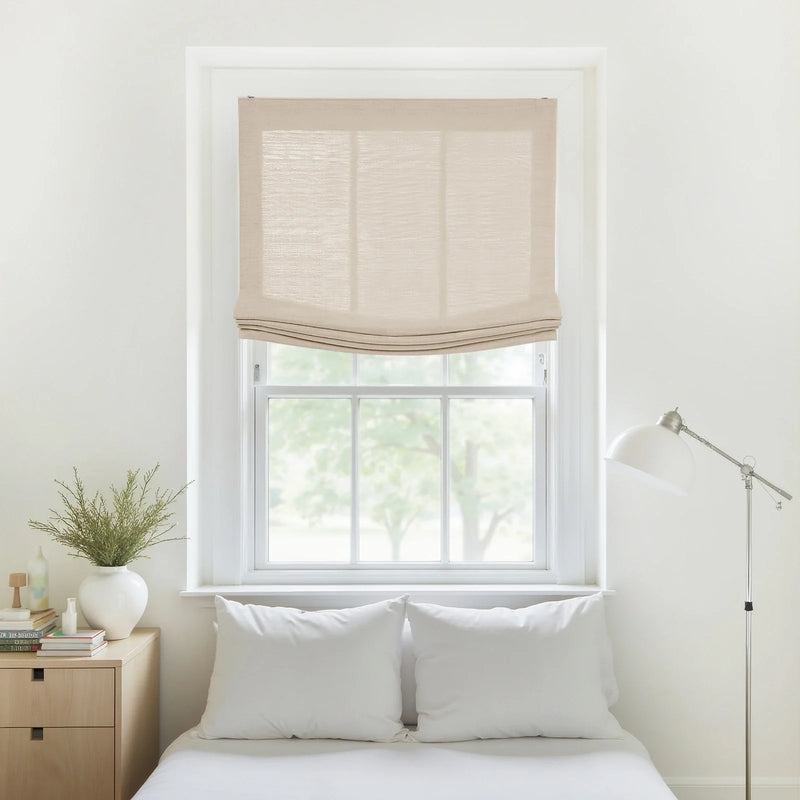 Liz Linen Relaxed Roman Blind Cord Lift