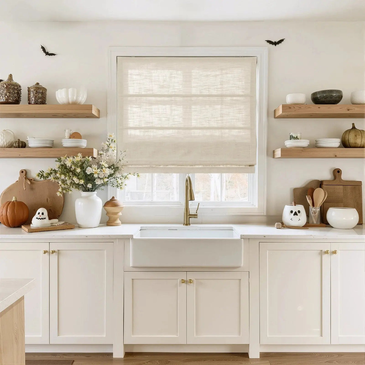 Liz Linen Roman Blind Cordless