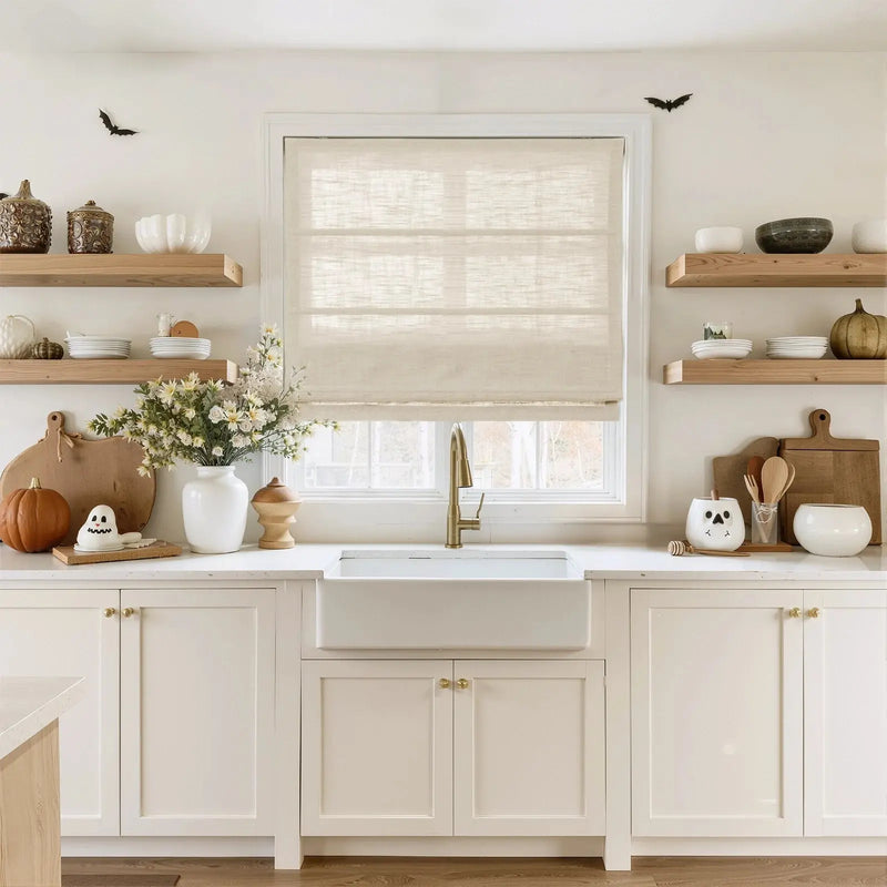Liz Linen Roman Blind Cordless