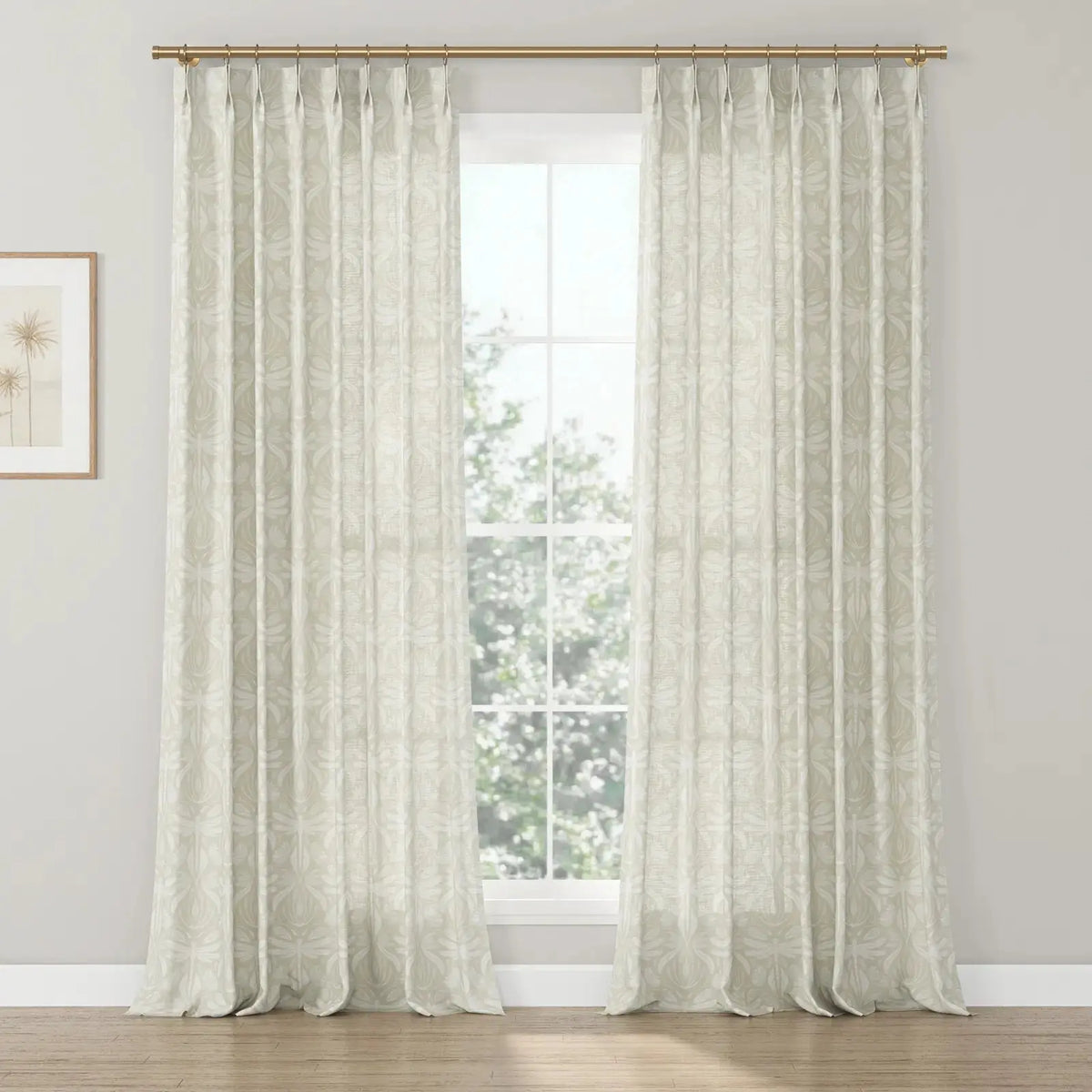 Kate Frost x TWOPAGES Woodland Patterned Cotton Pleated Curtains