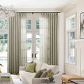 Flynn Airy Lightweight Pleated Sheer Curtain