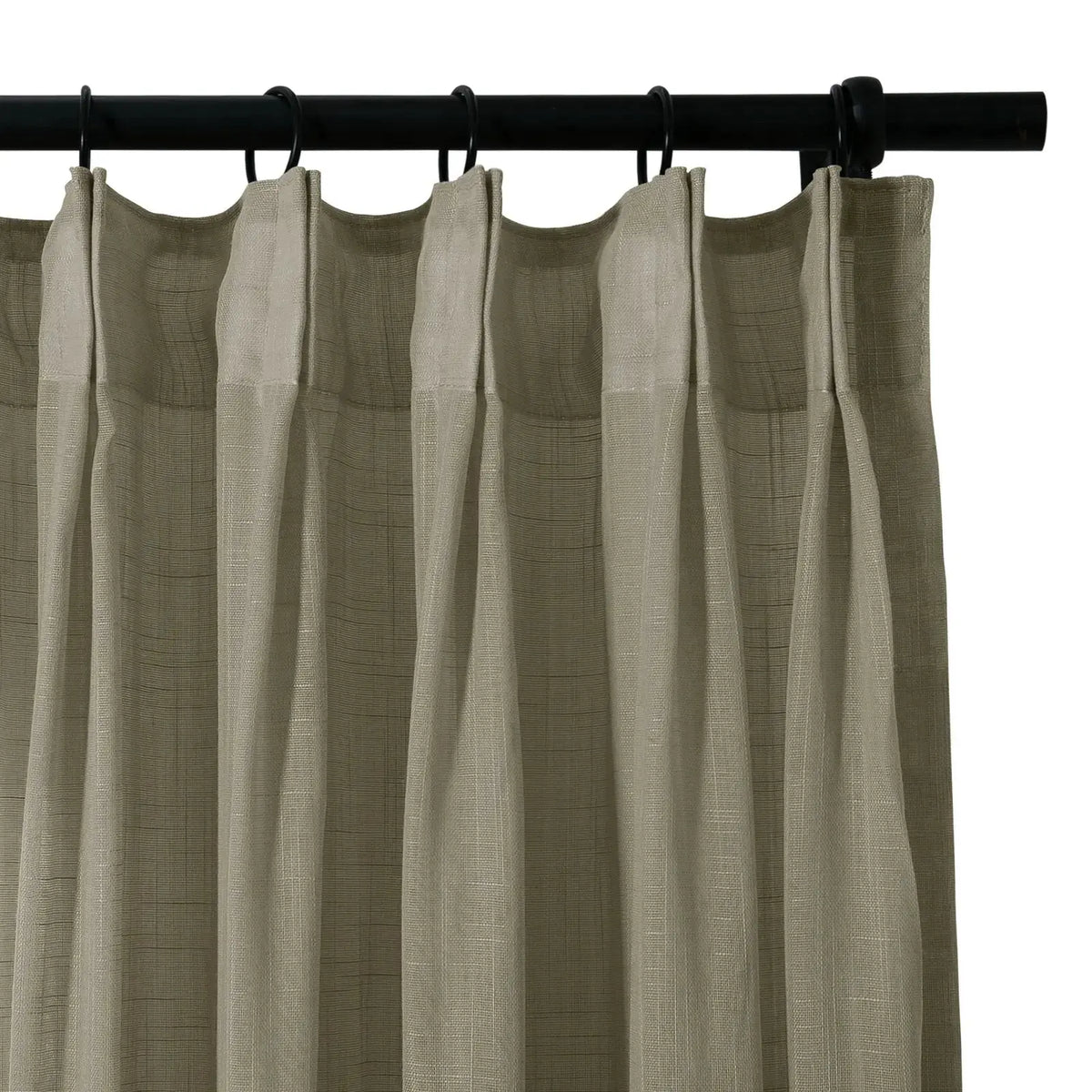 Flynn Airy Lightweight Pleated Sheer Curtain