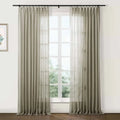 Flynn Airy Lightweight Pleated Sheer Curtain