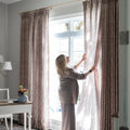 Sara Le x TWOPAGES Vintage Printed Linen Pleated Curtains