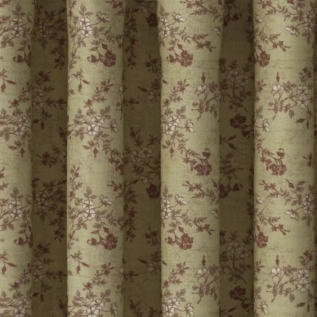 Sara Le Print Linen Drapery Pleated -TWOPAGES