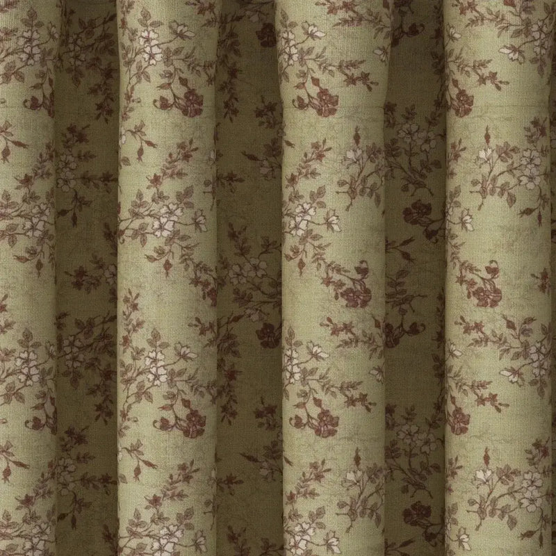 Sara Le Print Linen Drapery Pleated -TWOPAGES