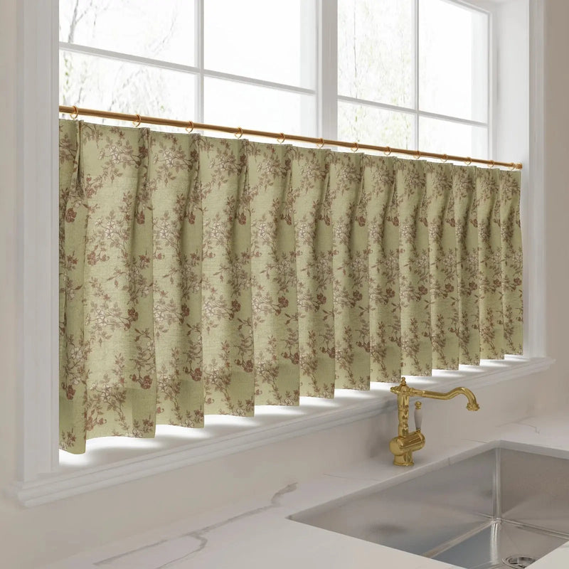 Sara Le x TWOPAGES Vintage Printed Linen Café Curtains