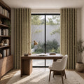 Sara Le x TWOPAGES Printed Linen S-fold Curtains with Belt Hook - Leo Track