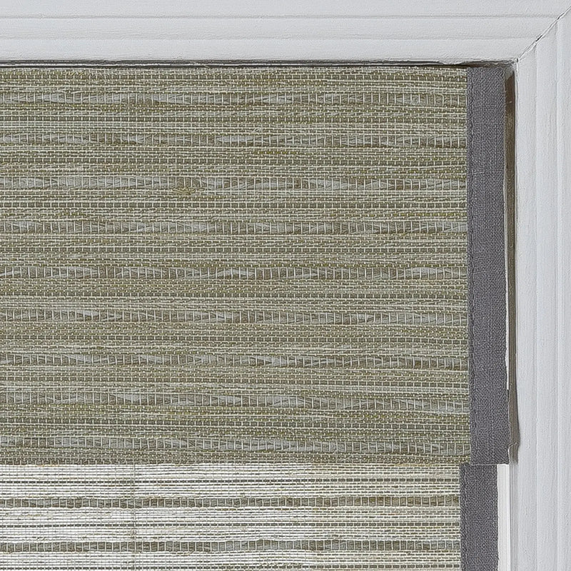 Rae Natural Ramie Flax Woven Wood Blinds - Series C