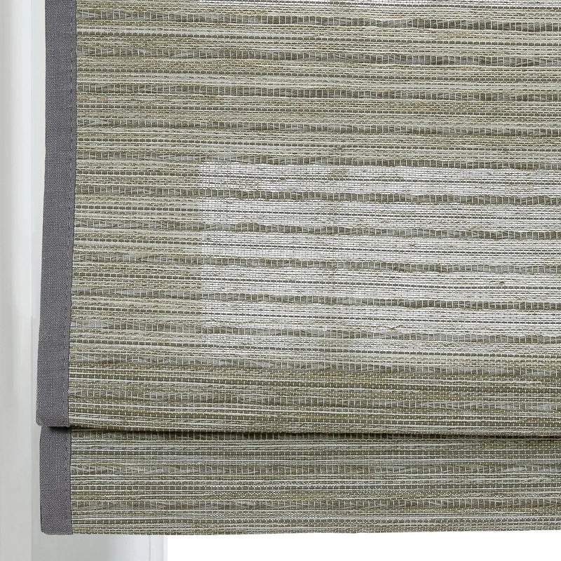 Rae Natural Ramie Flax Woven Wood Blinds - Series C