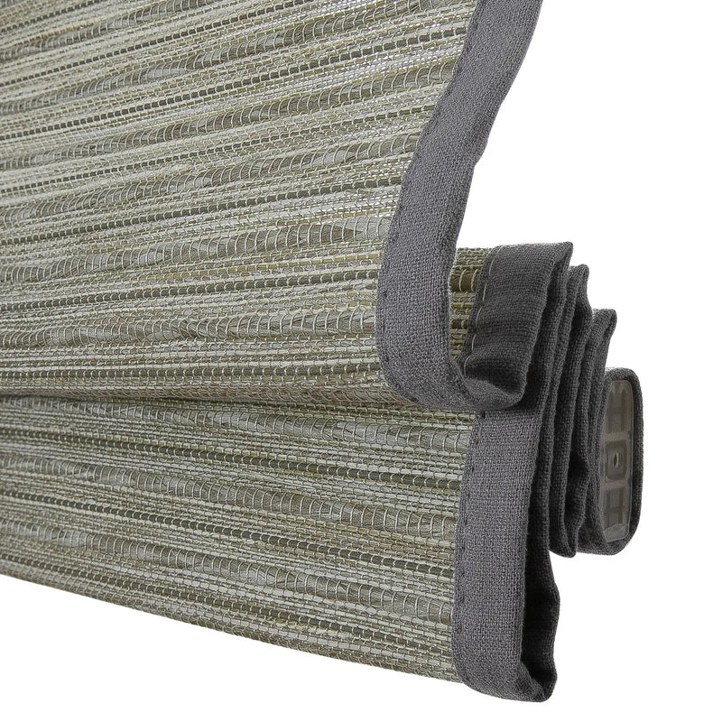 Rae Natural Ramie Flax Woven Wood Blinds - Series C