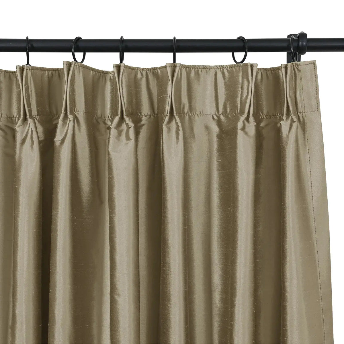 Selman Dupioni Silk Pleated Curtain