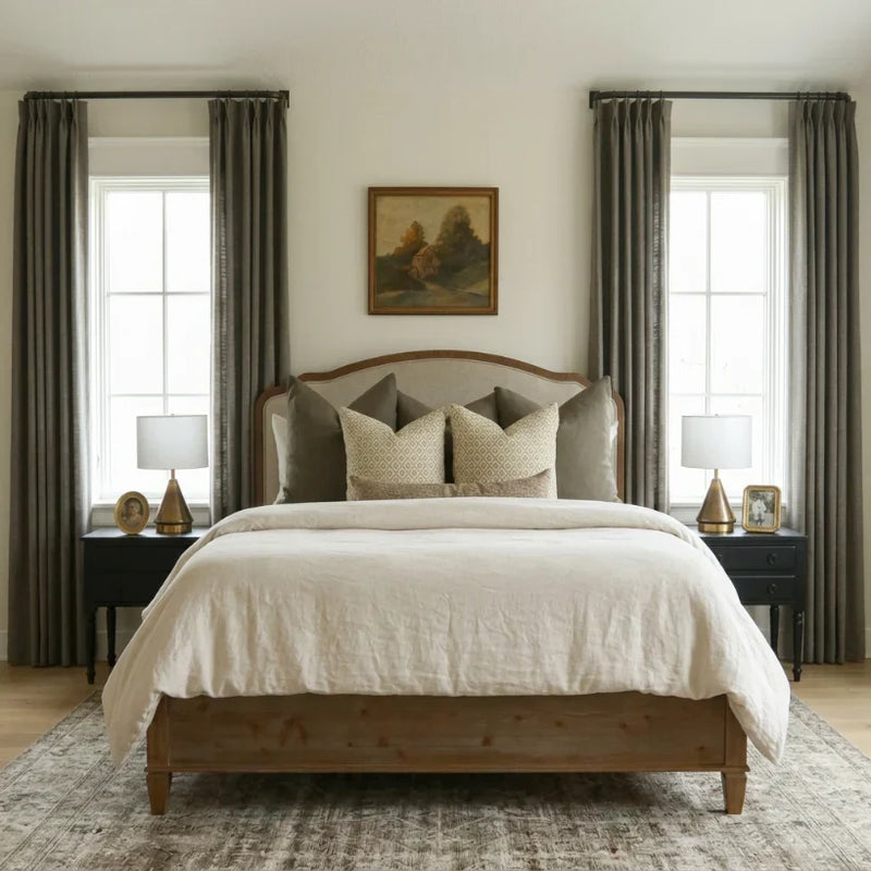 Liz Linen Pleated Curtains