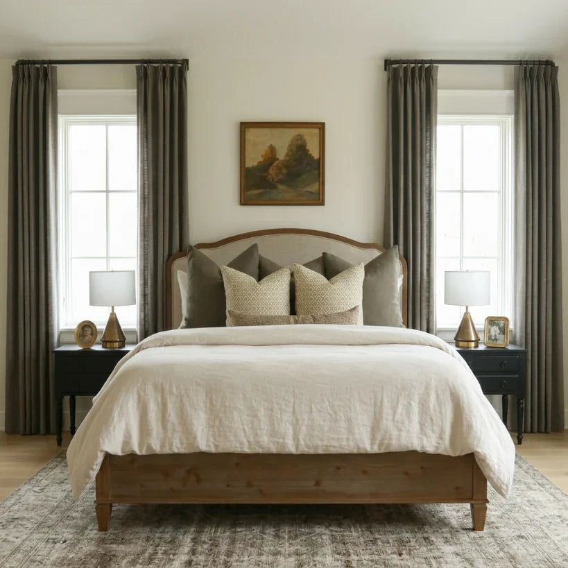 Liz Linen Pleated Curtains