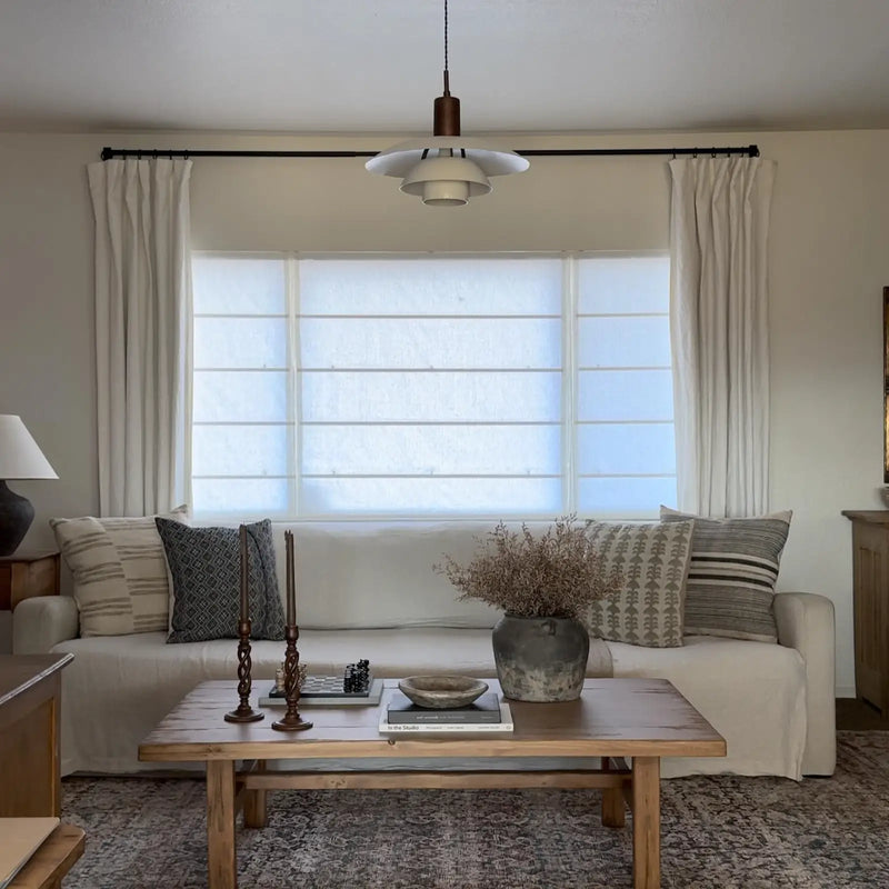 Smart Motorised Plain Roman Blind Cordless