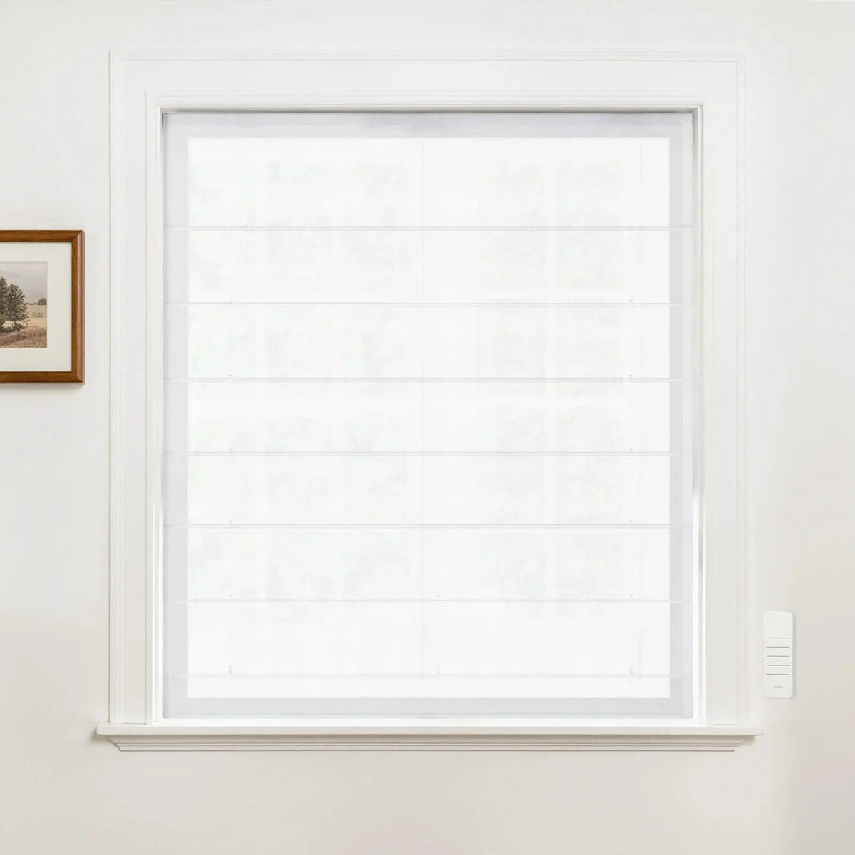 Alvin Motorised Sheer Roman Blind