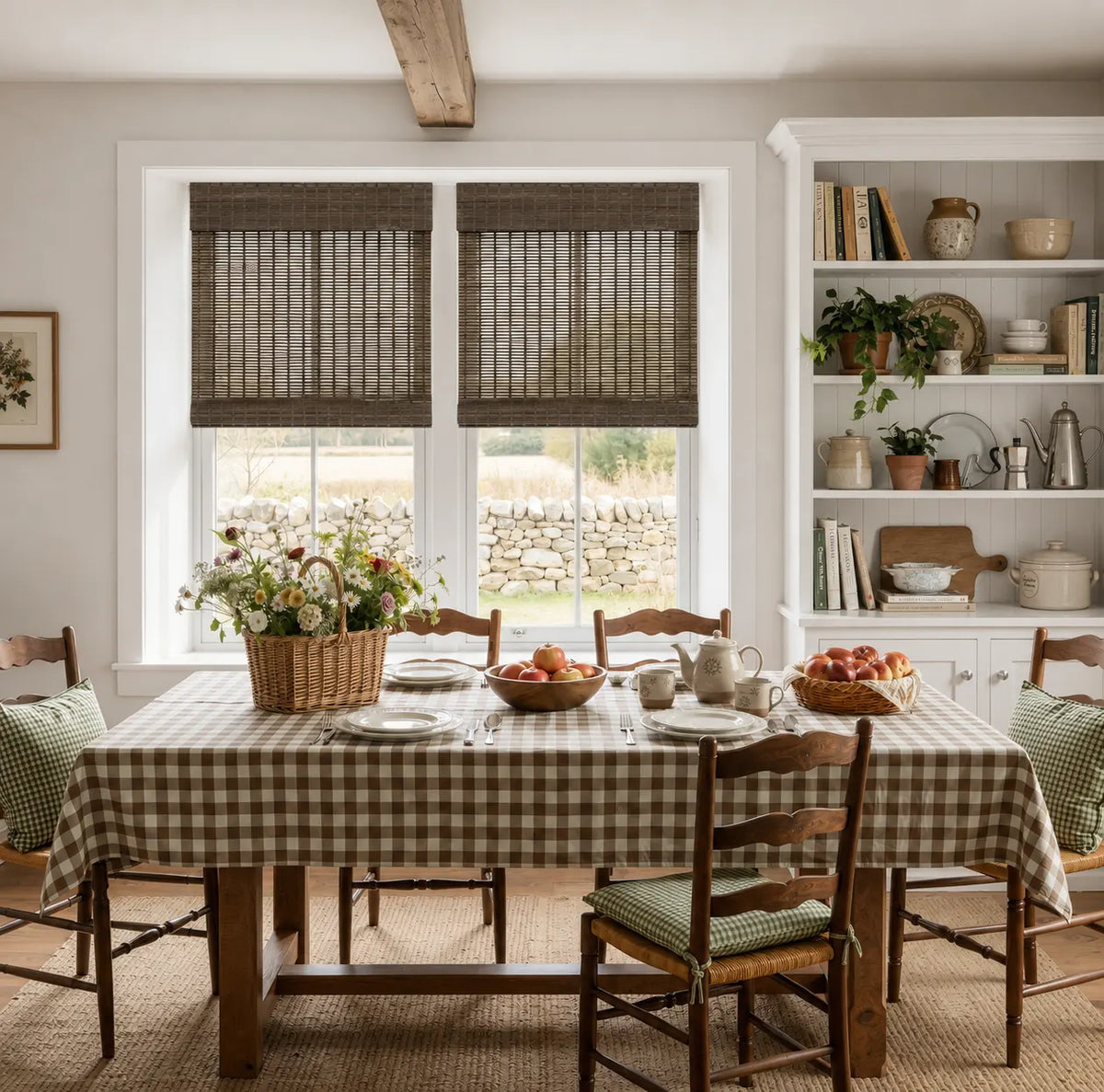 Rae Natural Ramie Jute Woven Wood Shades - Series W