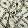 Britt Bengoechea x TWOPAGES Cottage Floral Printed Linen Cotton Pleated Curtains
