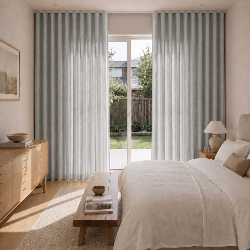 Birkin Velvet S-fold Curtains with Belt Hook - Lora Track