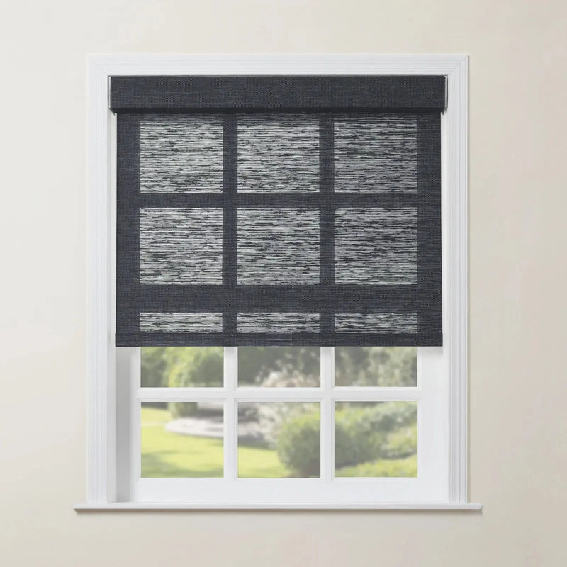 Rae Natural Jute Woven Wood Roller Blinds Cordless