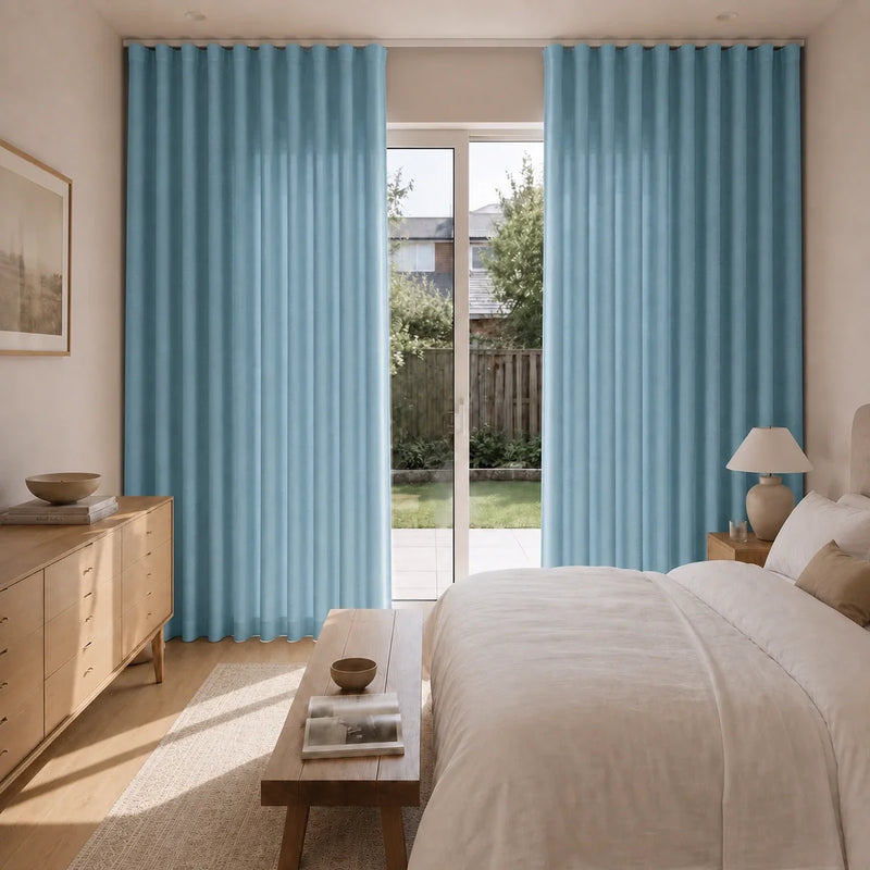 Birkin Velvet S-fold Curtains with Snap Tape - Lora Track