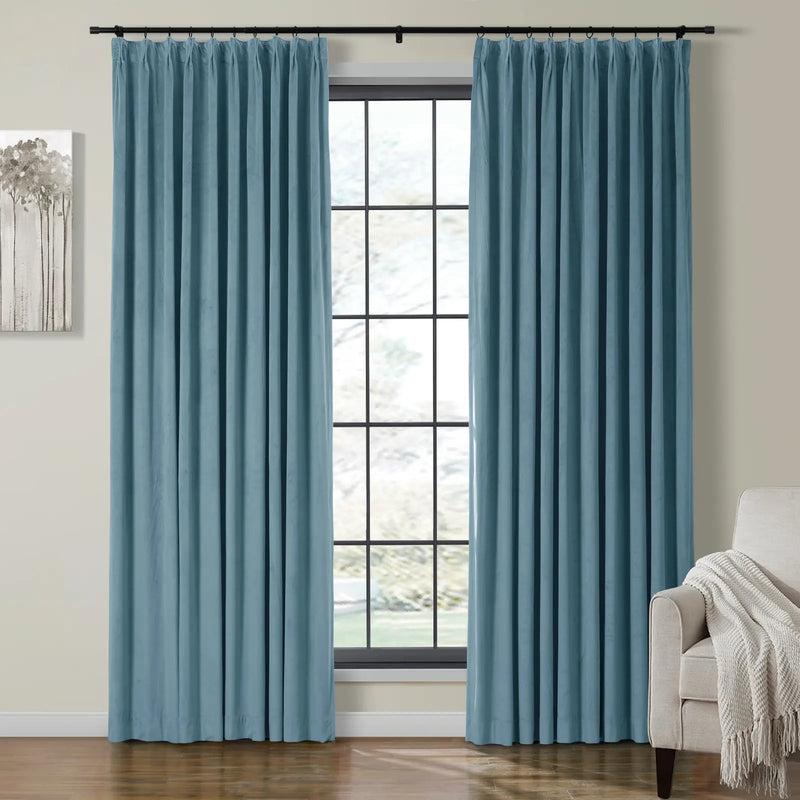 Birkin Velvet Pleated Curtains