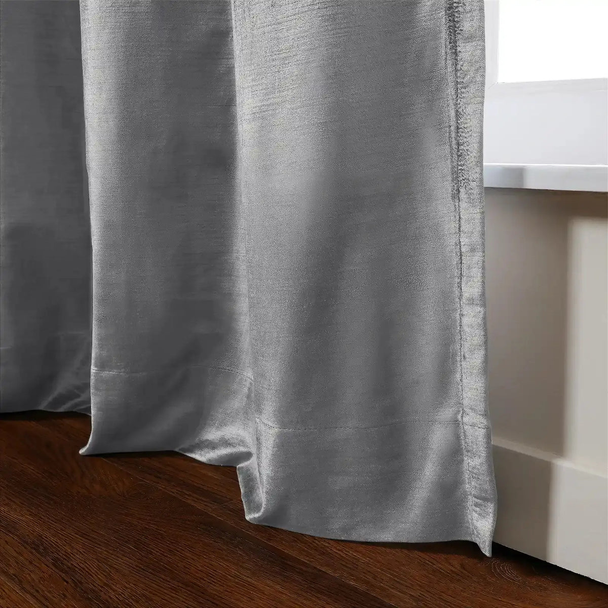 Veda Lustrous Cotton Velvet Pleated Curtains