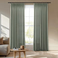Veda Lustrous Cotton Velvet Pleated Curtains